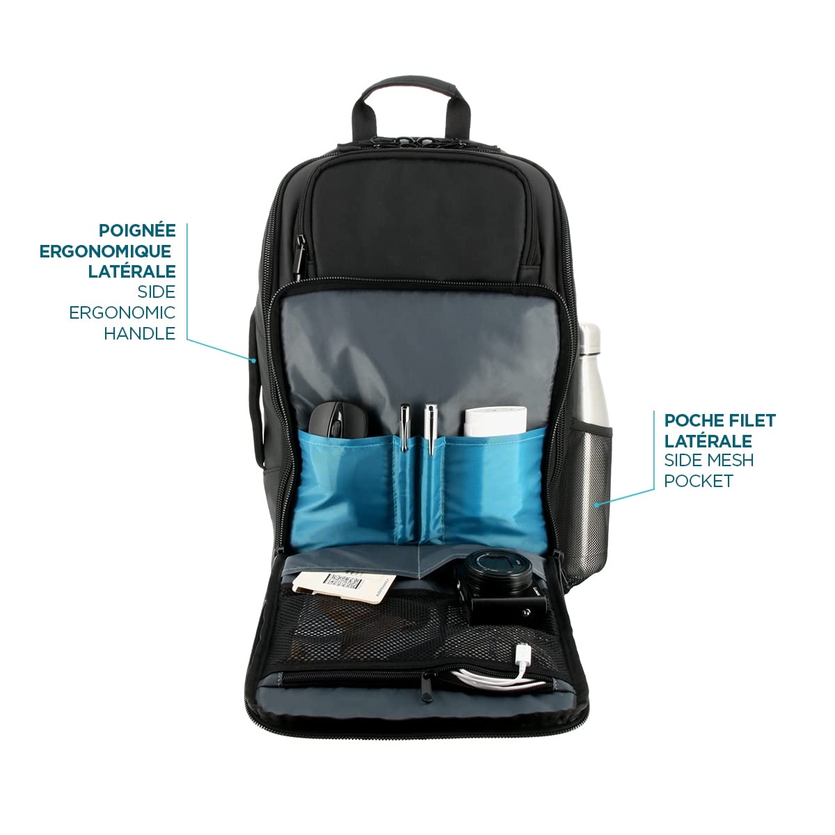 Mobilis The One Laptop-Rucksack 15,6 Zoll 30 L schwarz