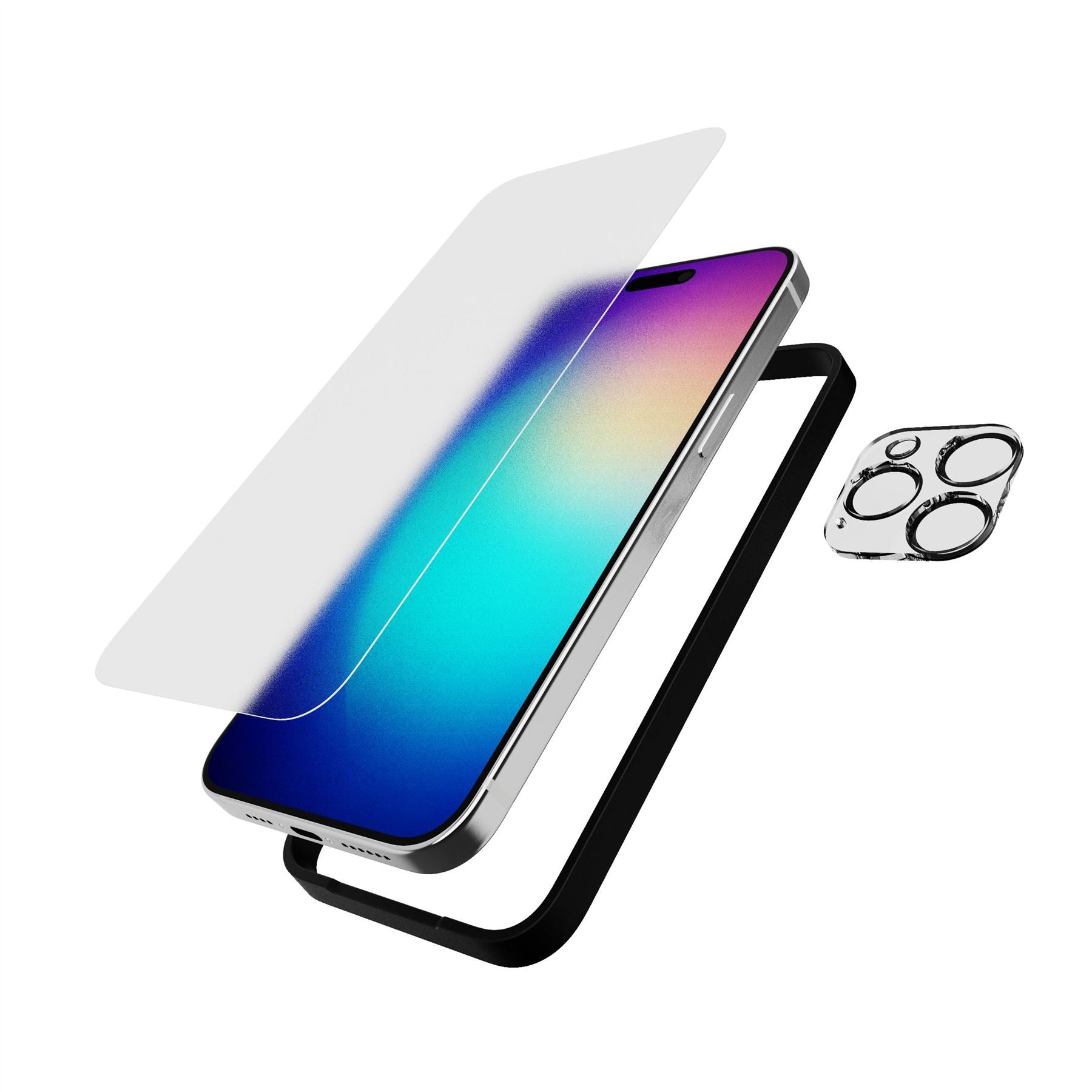 Tech21 ImpactGlass iPhone 15 Pro Max Panzerglas Matt + Kamera