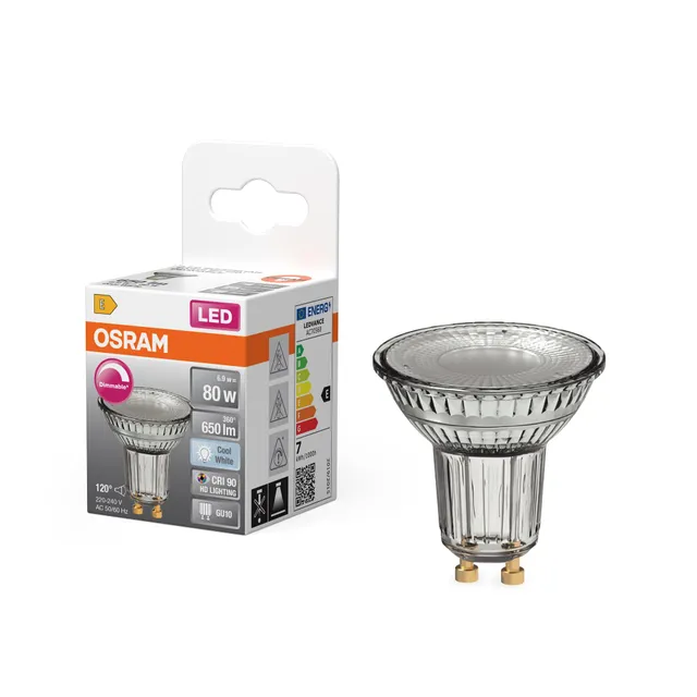 ams OSRAM Superstar PAR16 80 LED Spot GU10 4000K dimmbar