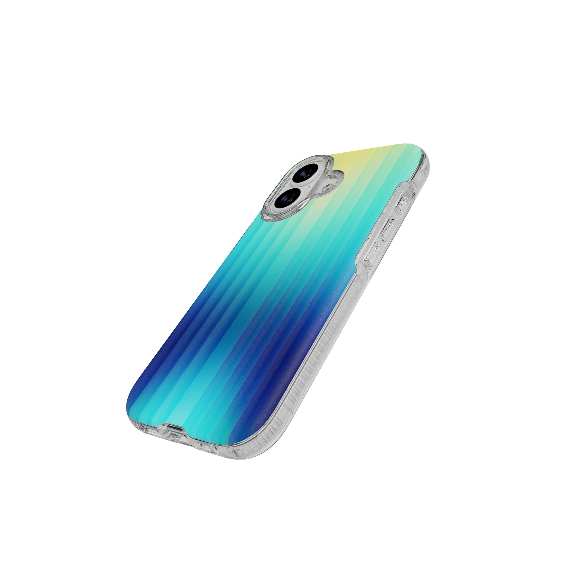 Tech21 FlexQuartz iPhone 17 Hülle Ombre Blue/Green MagSafe