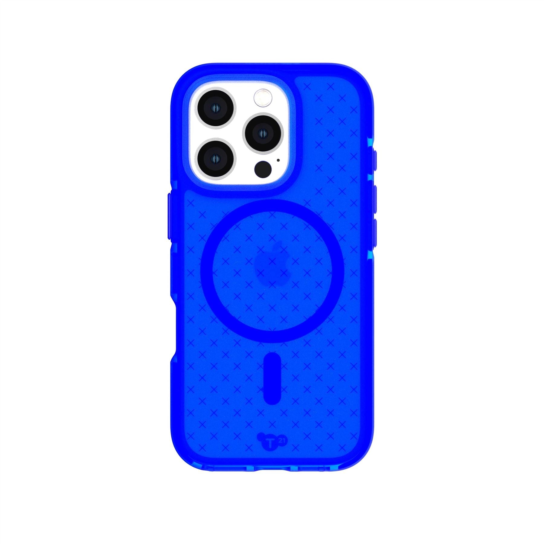 Tech21 EvoCheck iPhone 16 Pro Hülle Cobalt Blue Check