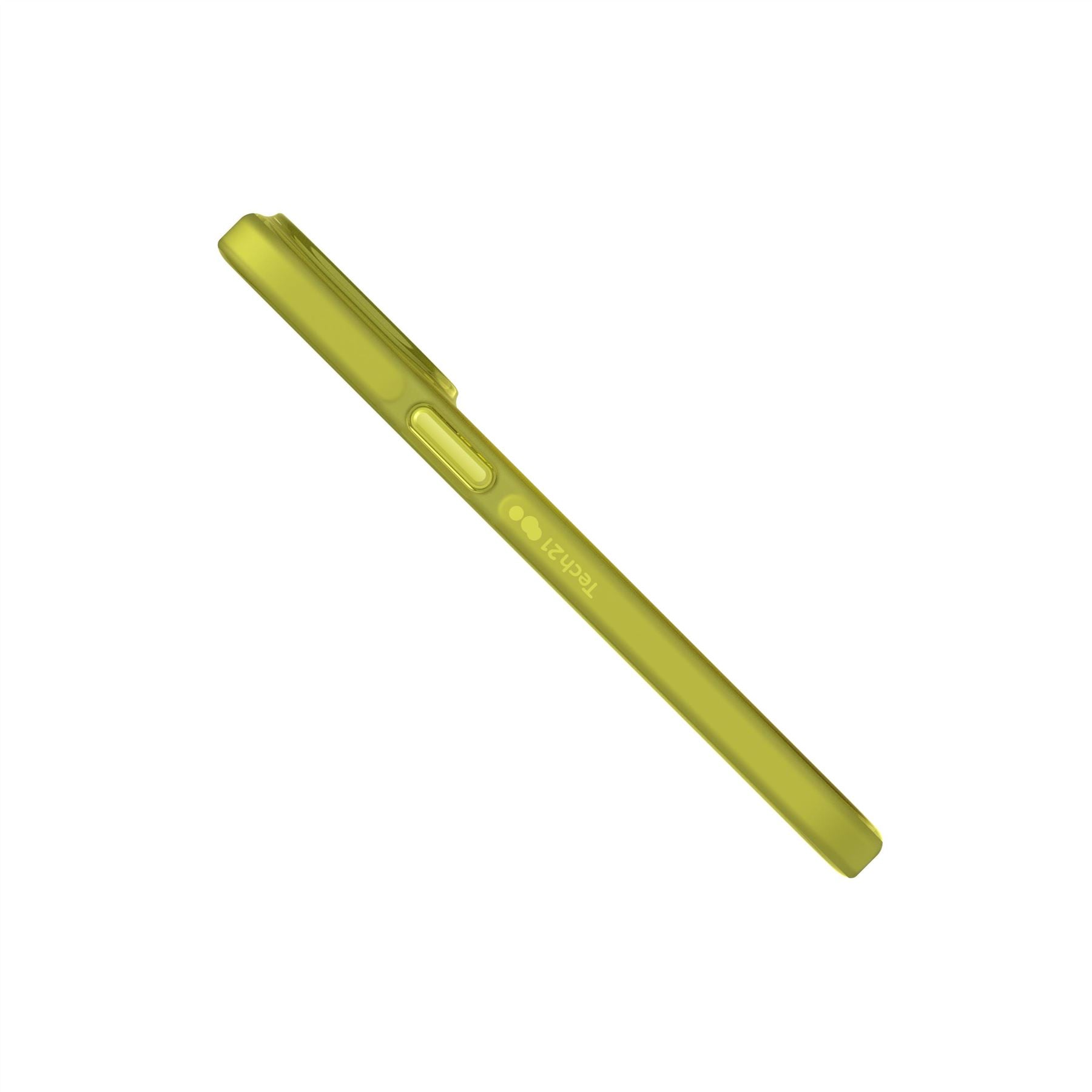 Tech21 EvoCheck iPhone 14 Pro Max Handyhülle Acid Yellow weich