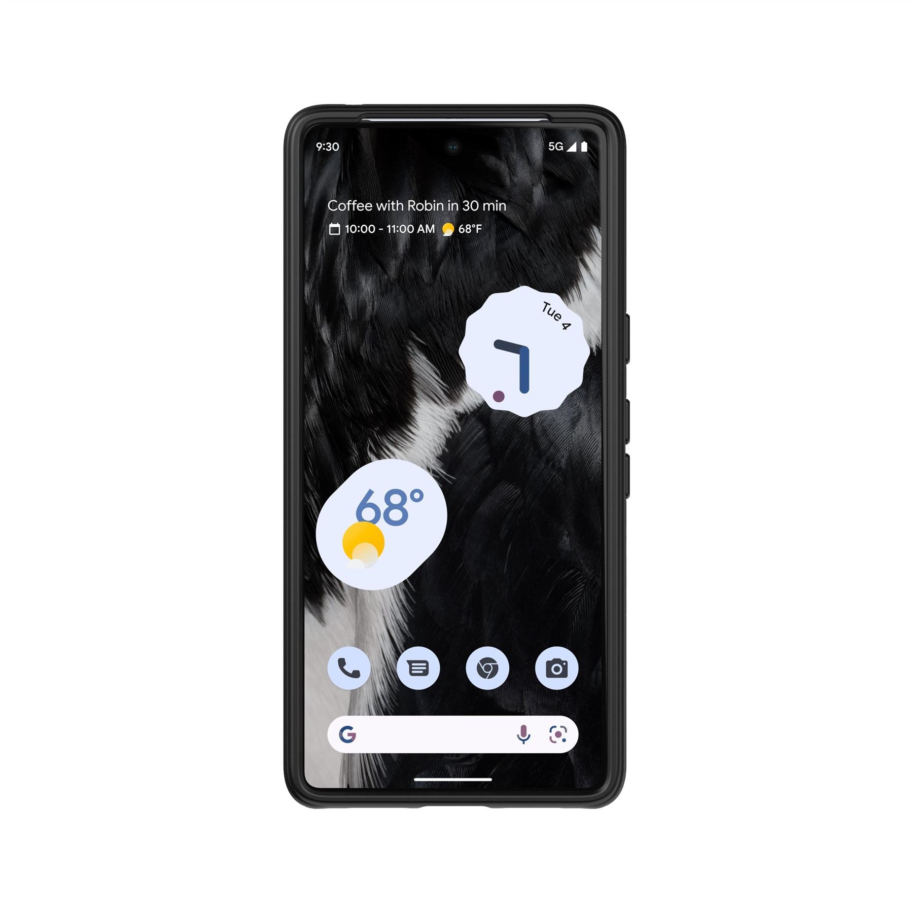 Tech21 EvoLite Pixel 7 Hülle Schwarz dünn 3m Fallschutz