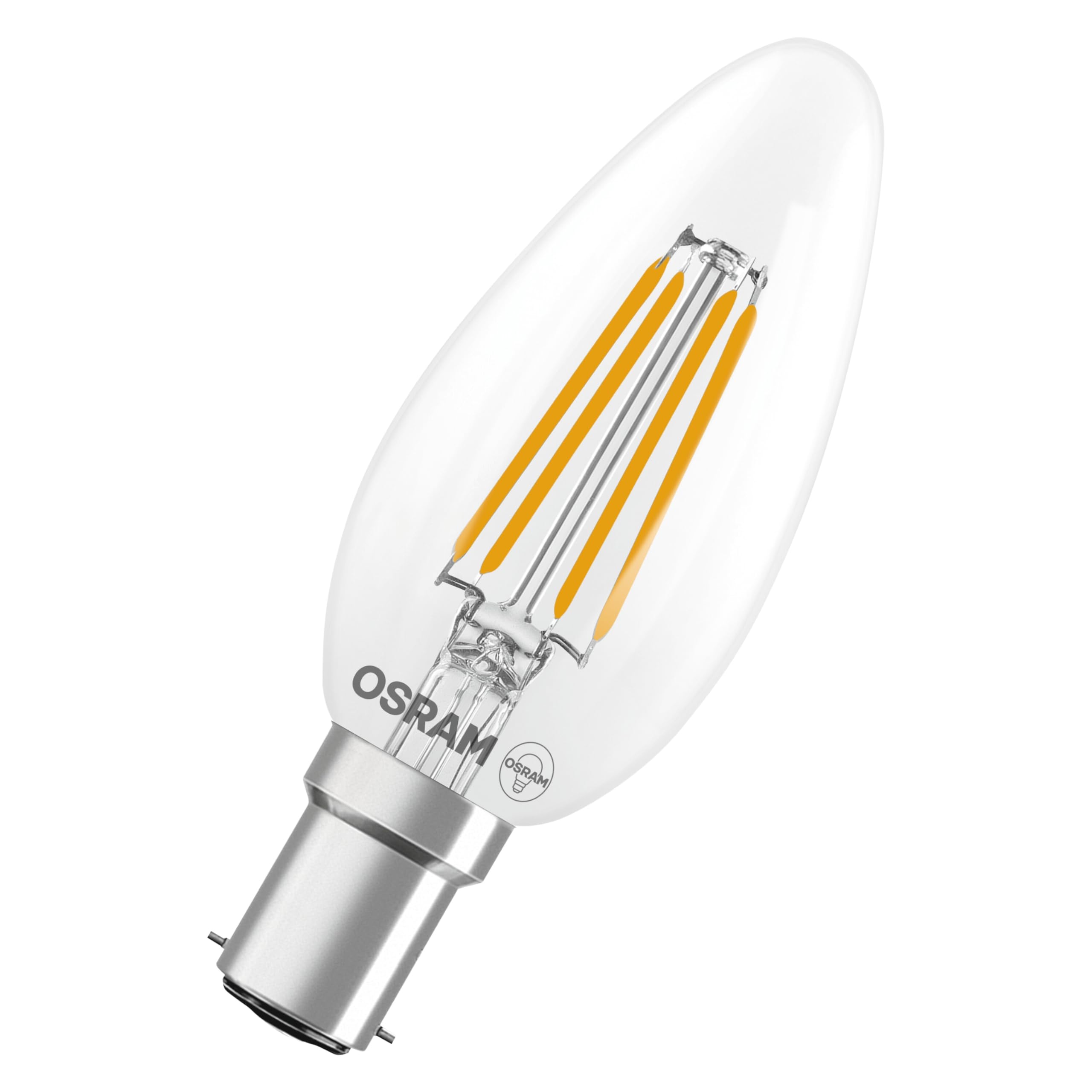 ams OSRAM Star Globe P40 LED-Lampe B15d 2700K Einzelpack