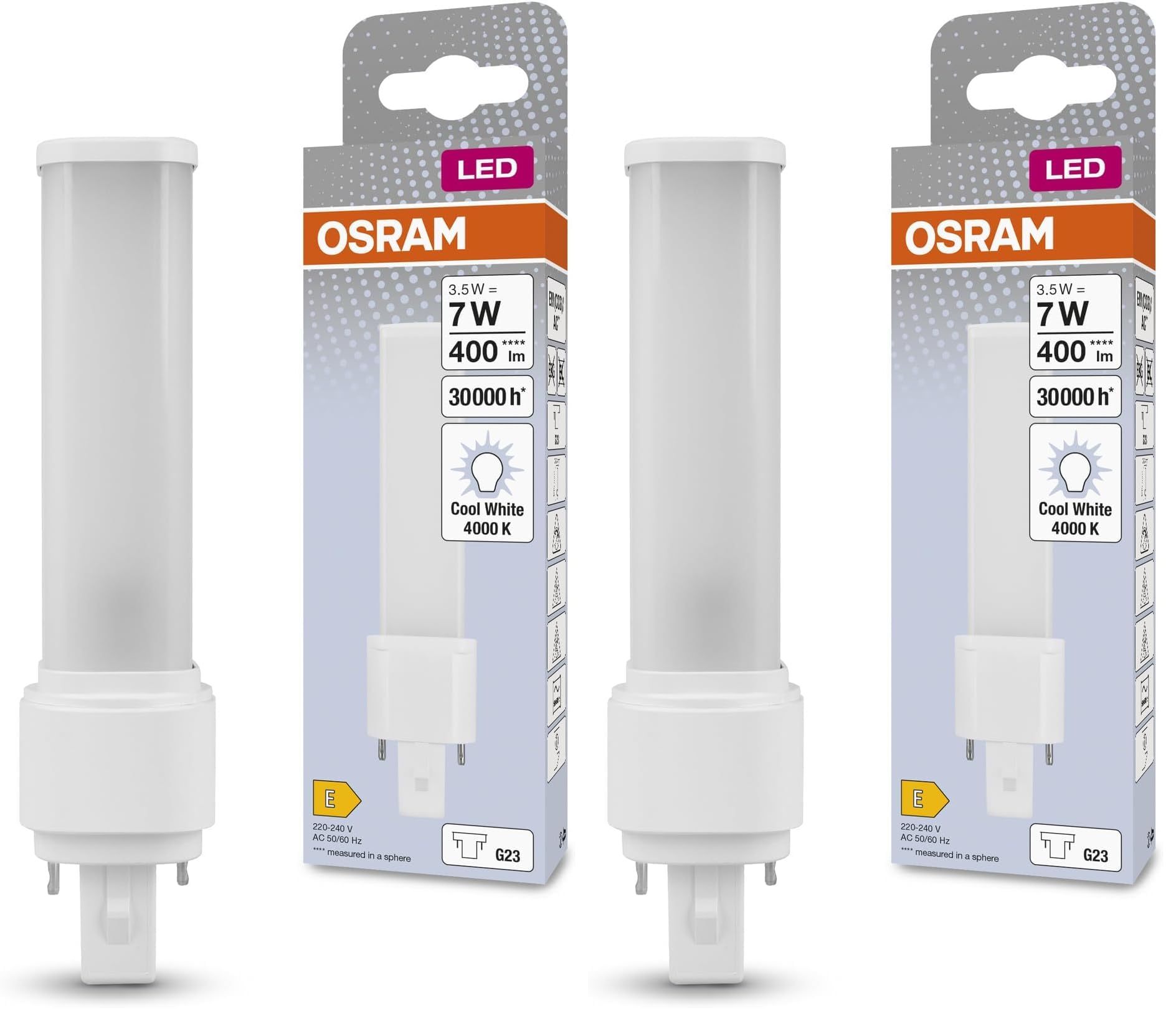 OSRAM SMART+ DULUX D26 LED-Lampe kaltweiß 9,5W 37,7mm