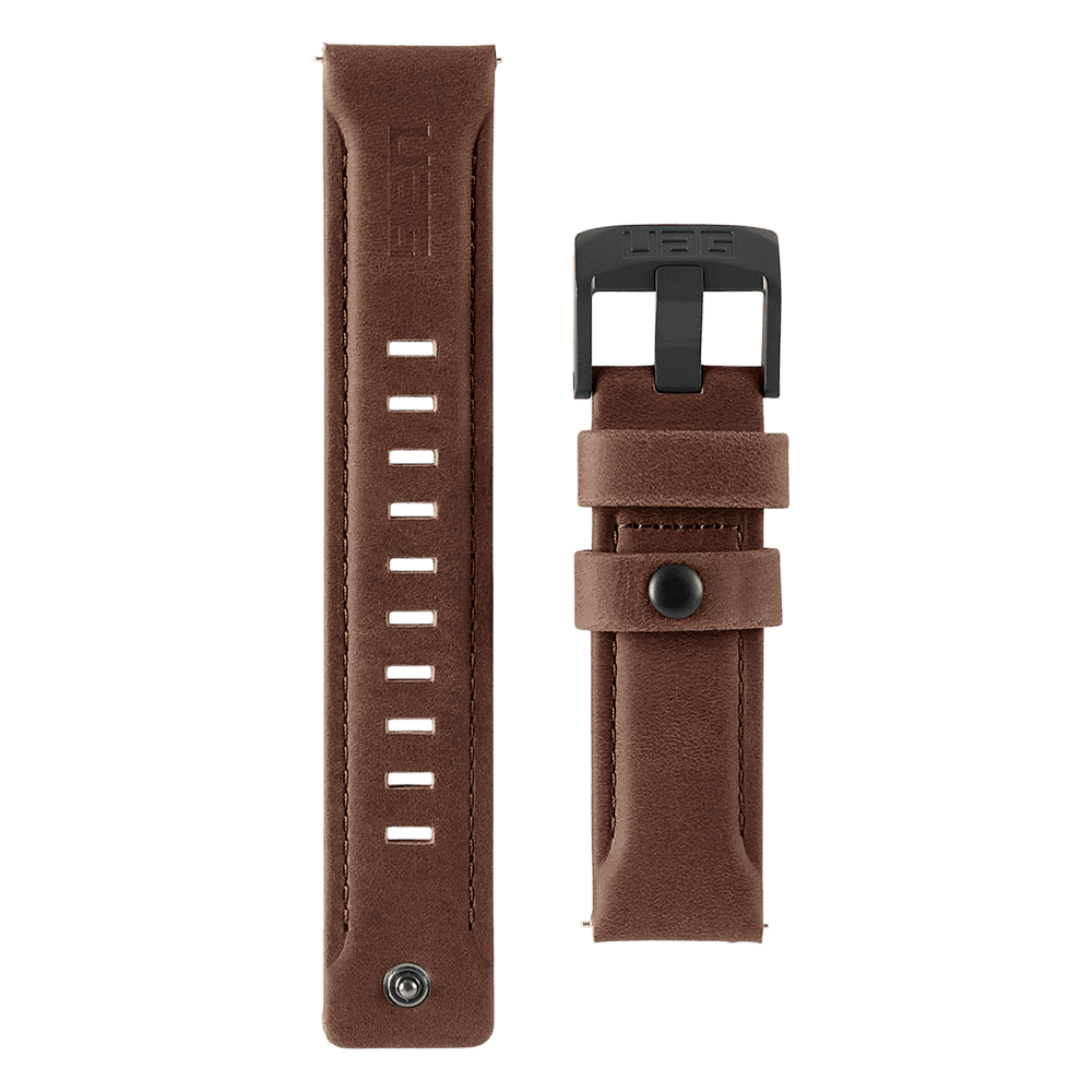 UAG Monarch Universal Leder-Armband 20 mm Schwarz