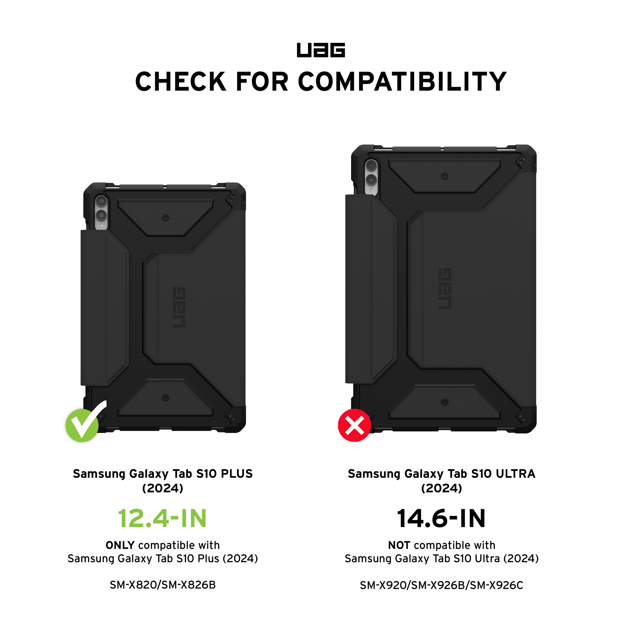 UAG Metropolis SE Galaxy Tab S10 Plus 12.4" Folio Hülle