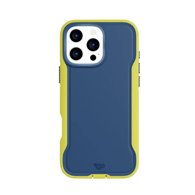 Tech21 EvoPro iPhone 16 Pro Max Handyhülle Navy Yellow MagSafe