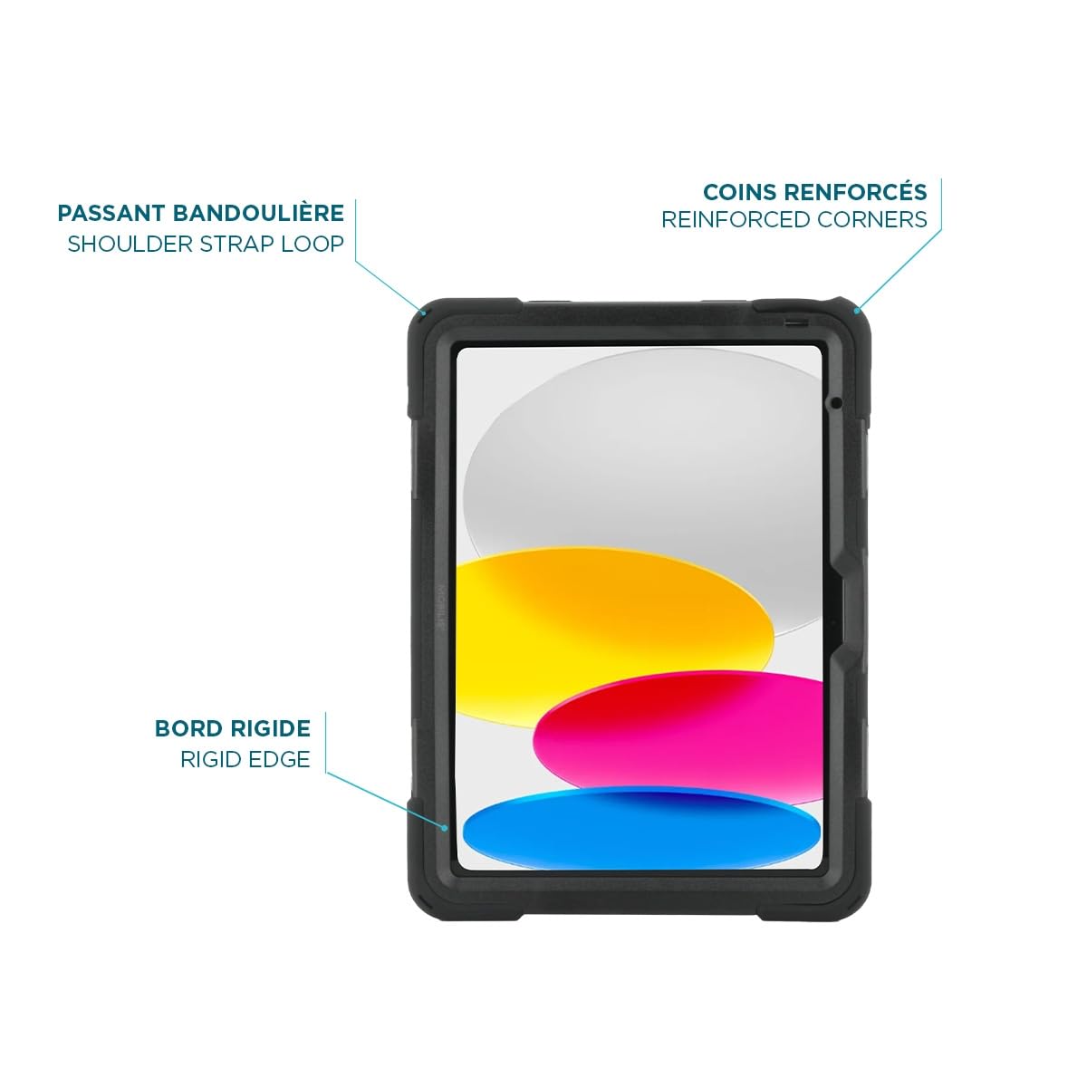 Mobilis ACTIV+ iPad 11 2025 Schutzhülle Schultergurt 360°
