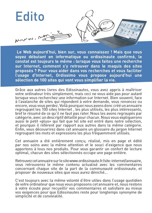 Ordissimo Livres Annuaire 100 Sites Buch Internet Guide
