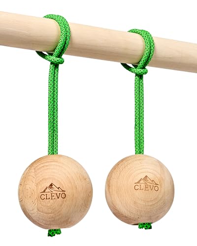 CLEVO Hangball Kletterkugeln Holz Griffkraft-Trainer Boulder