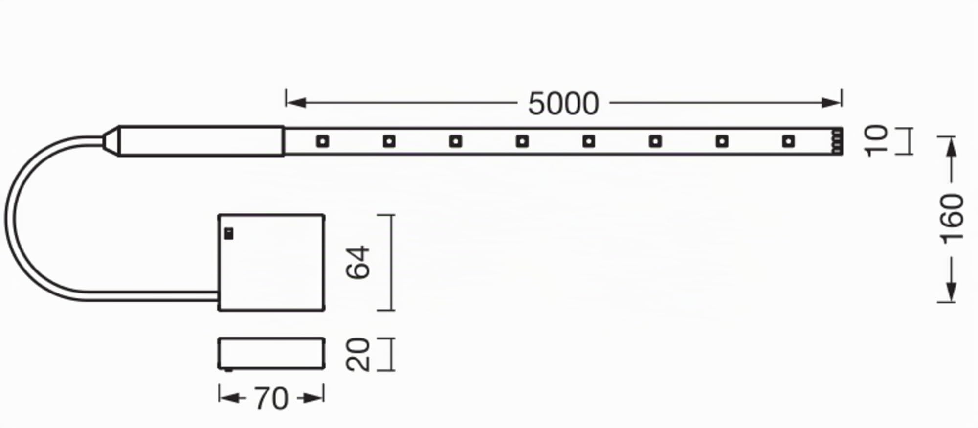 ams OSRAM SMART+ FLEX LED Streifen 5m Akku RGB