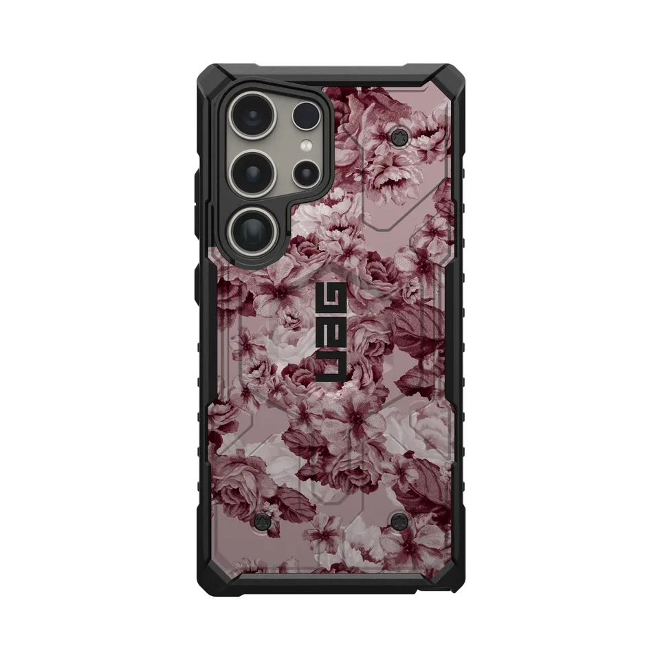 UAG Pathfinder Schutzhülle für Galaxy S25 Ultra Floral Merlot