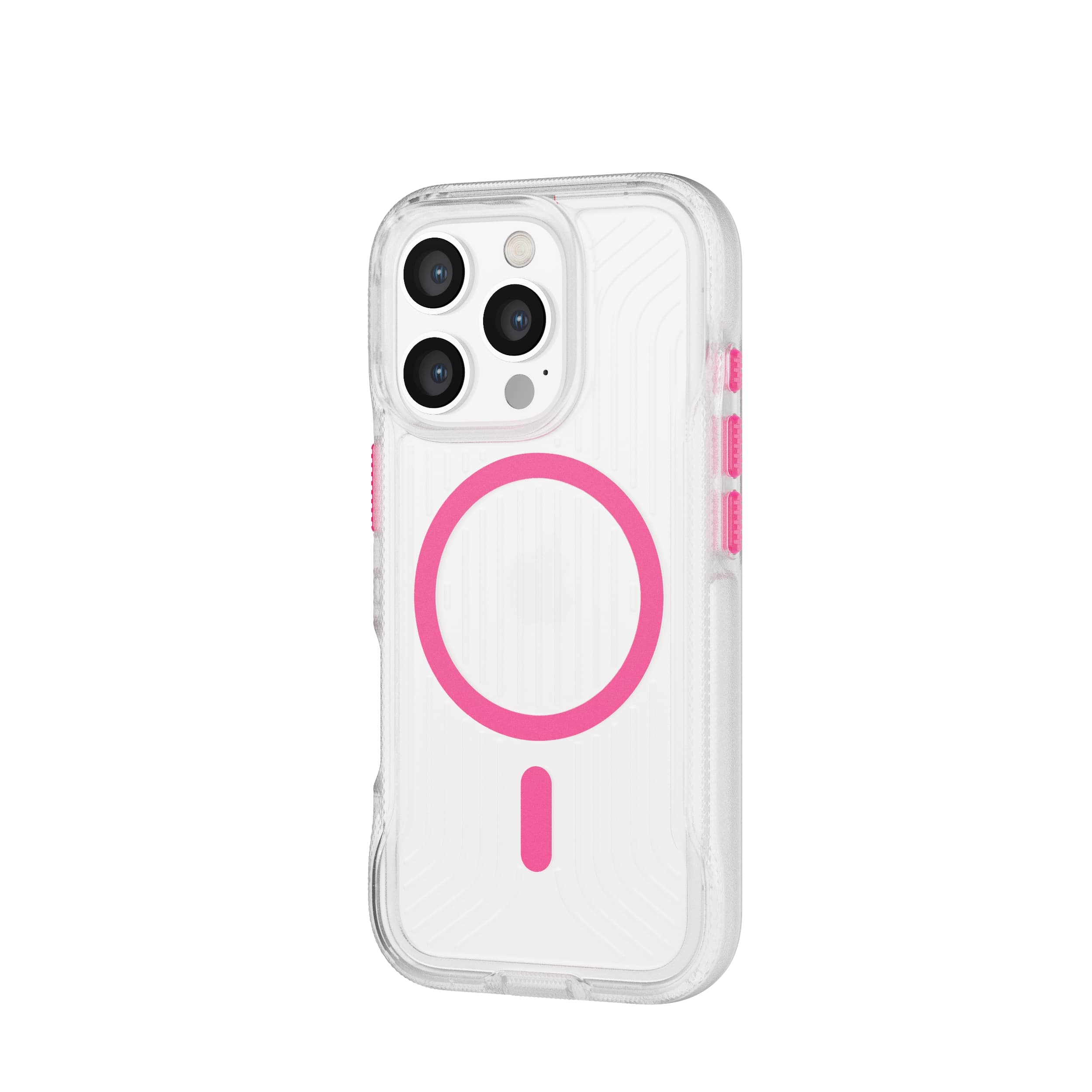 Tech21 FlexPro iPhone 16 Pro Hülle MagSafe Neon Pink/Orange Glow