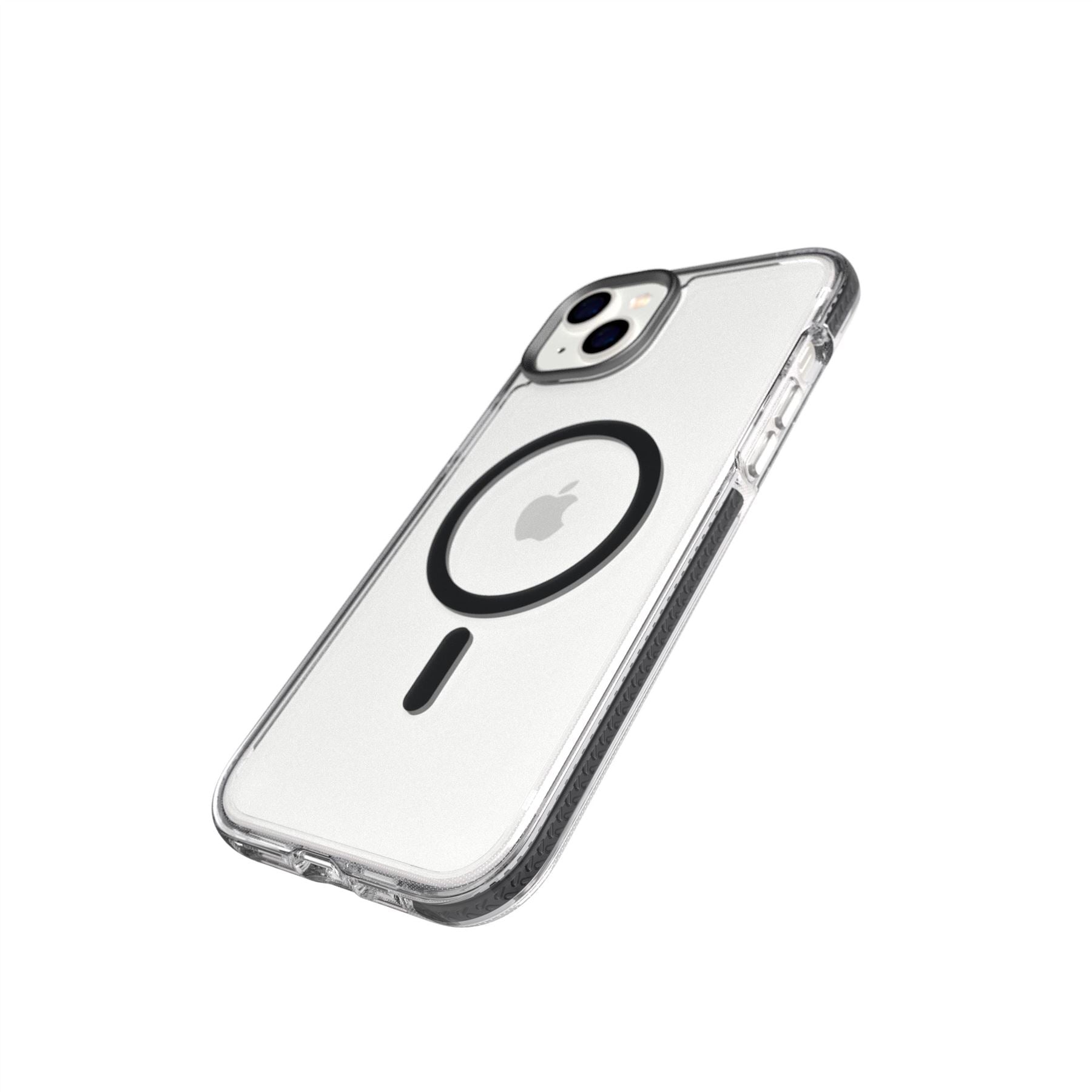 Tech21 EvoCrystal iPhone 14 Plus Hülle Graphit Schwarz MagSafe