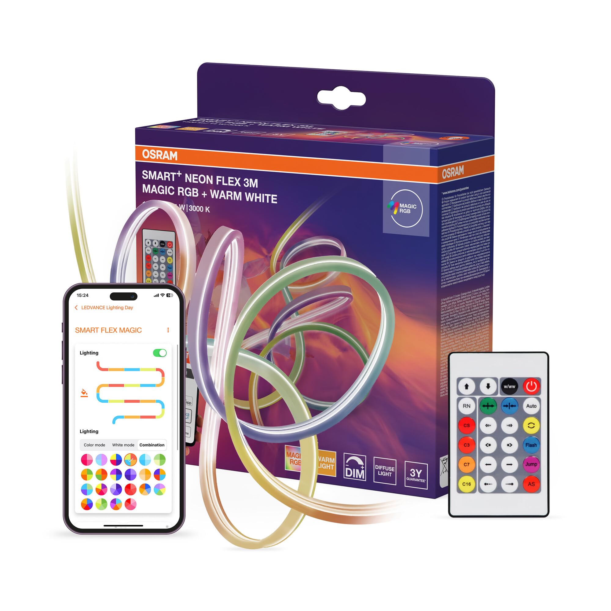 OSRAM SMART+ WIFI Neon Flex LED-Streifen 3M warmweiß
