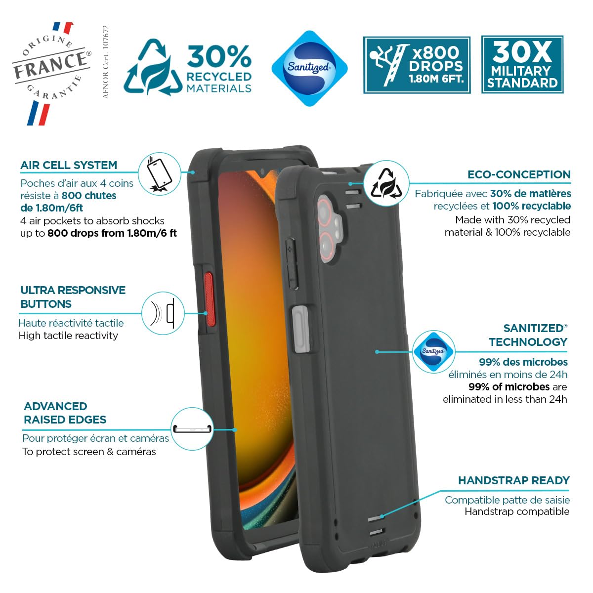 Mobilis R SERIES Hülle Samsung Galaxy XCover 7 Pro stoßfest