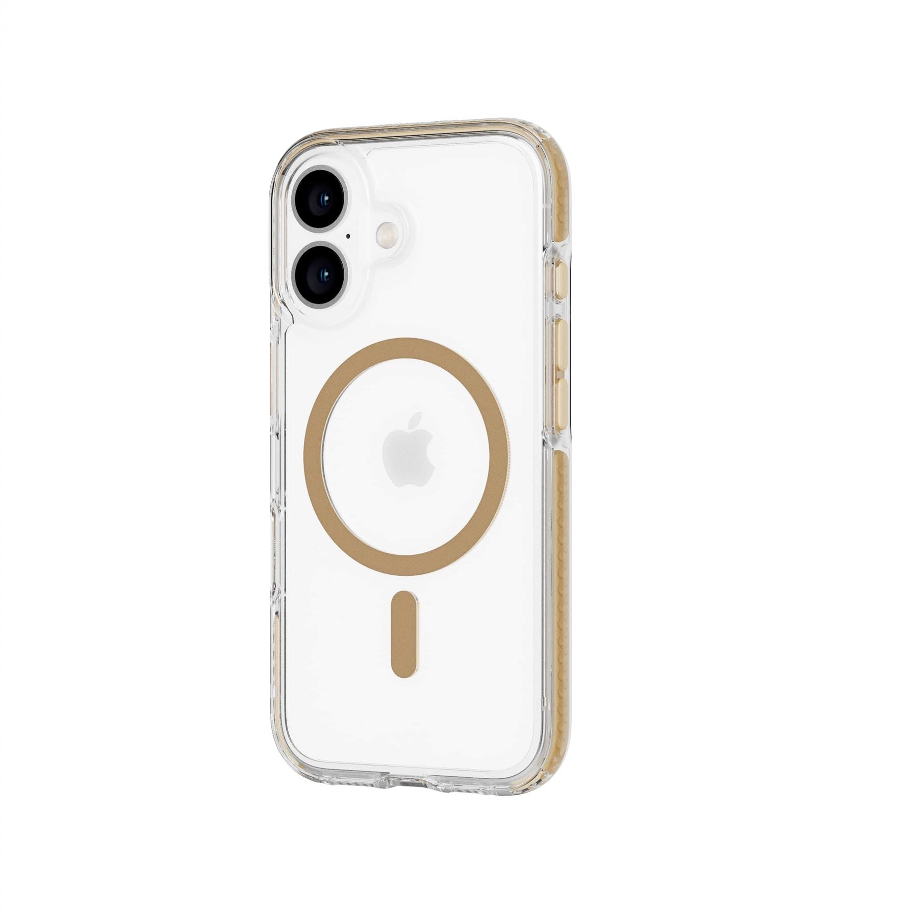 Tech21 EvoCrystal iPhone 16 Hülle MagSafe Gold Transparent