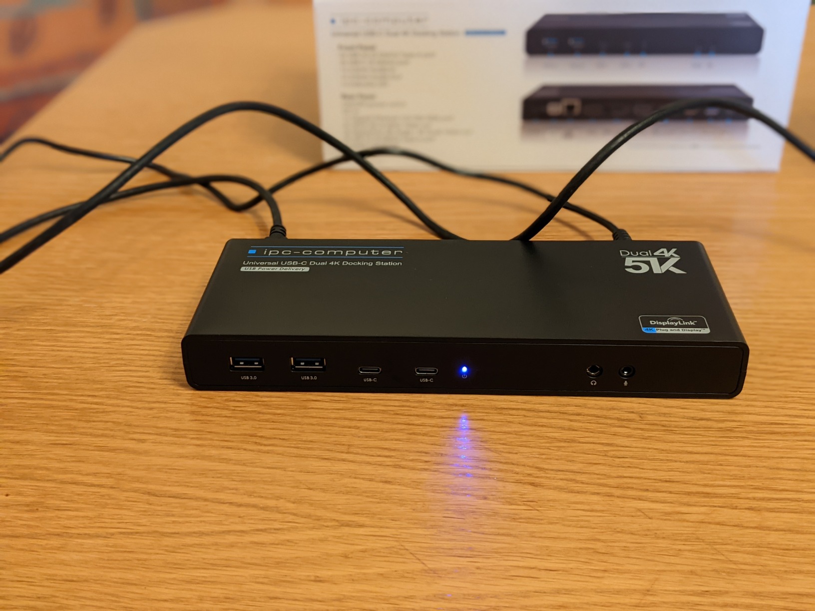 IPC-Computer USB-C Docking Station 100W HDMI DP