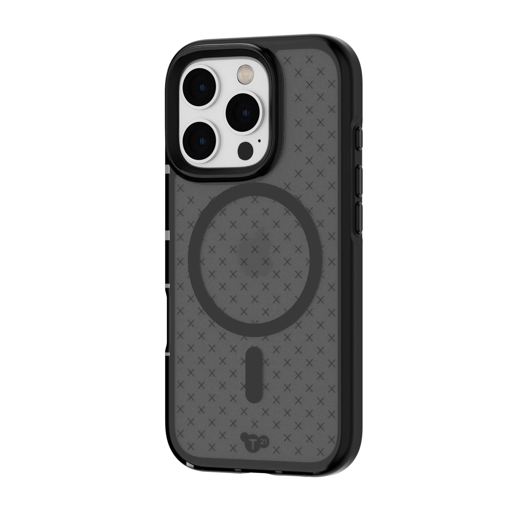 Tech21 EvoCheck iPhone 16 Pro Hülle Smokey Black Check