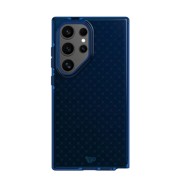 Tech21 Evo Check S24 Ultra Hülle Cobalt Blue Stoßschutz
