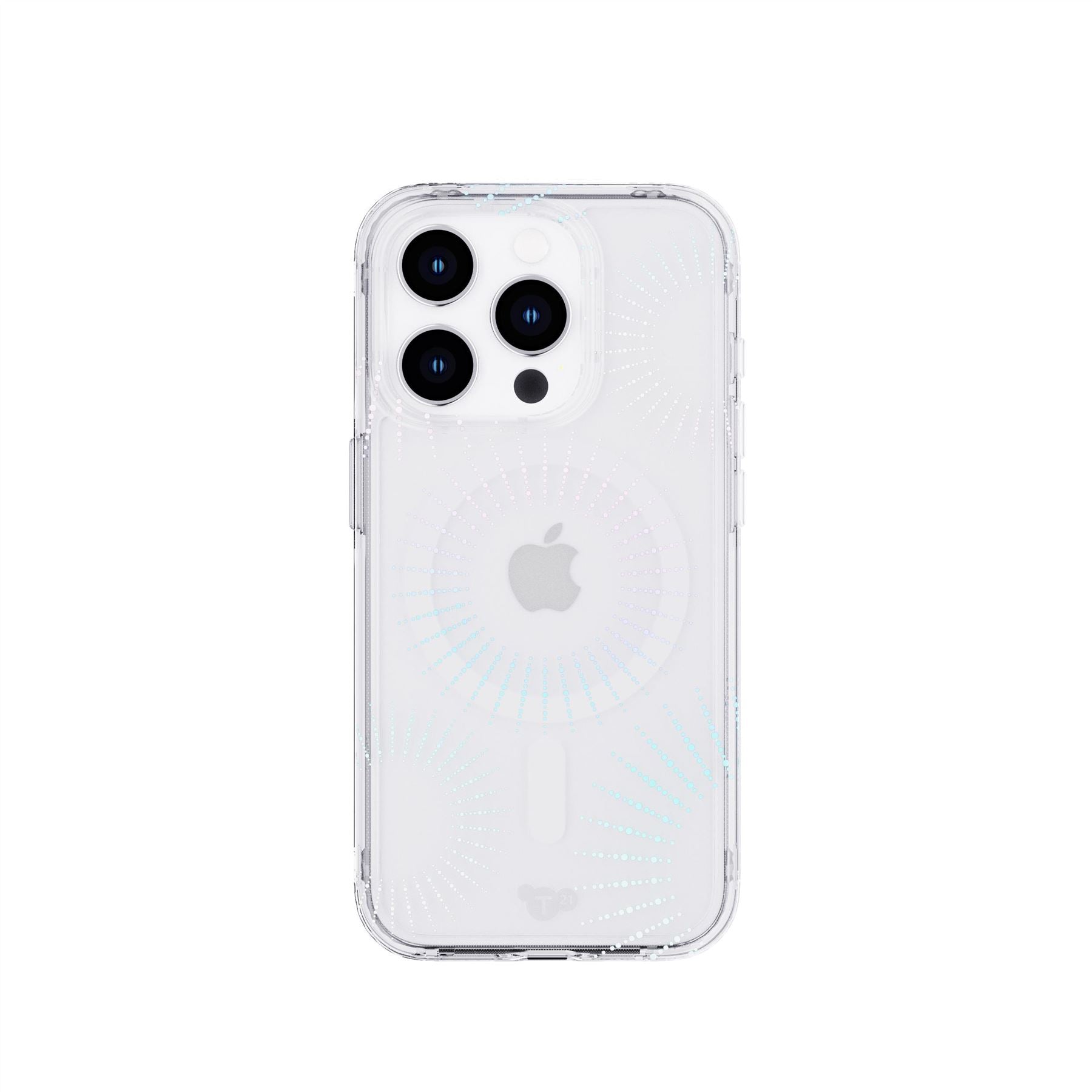 Tech21 EvoSparkle iPhone 15 Pro Hülle Lunar MagSafe Glitzer