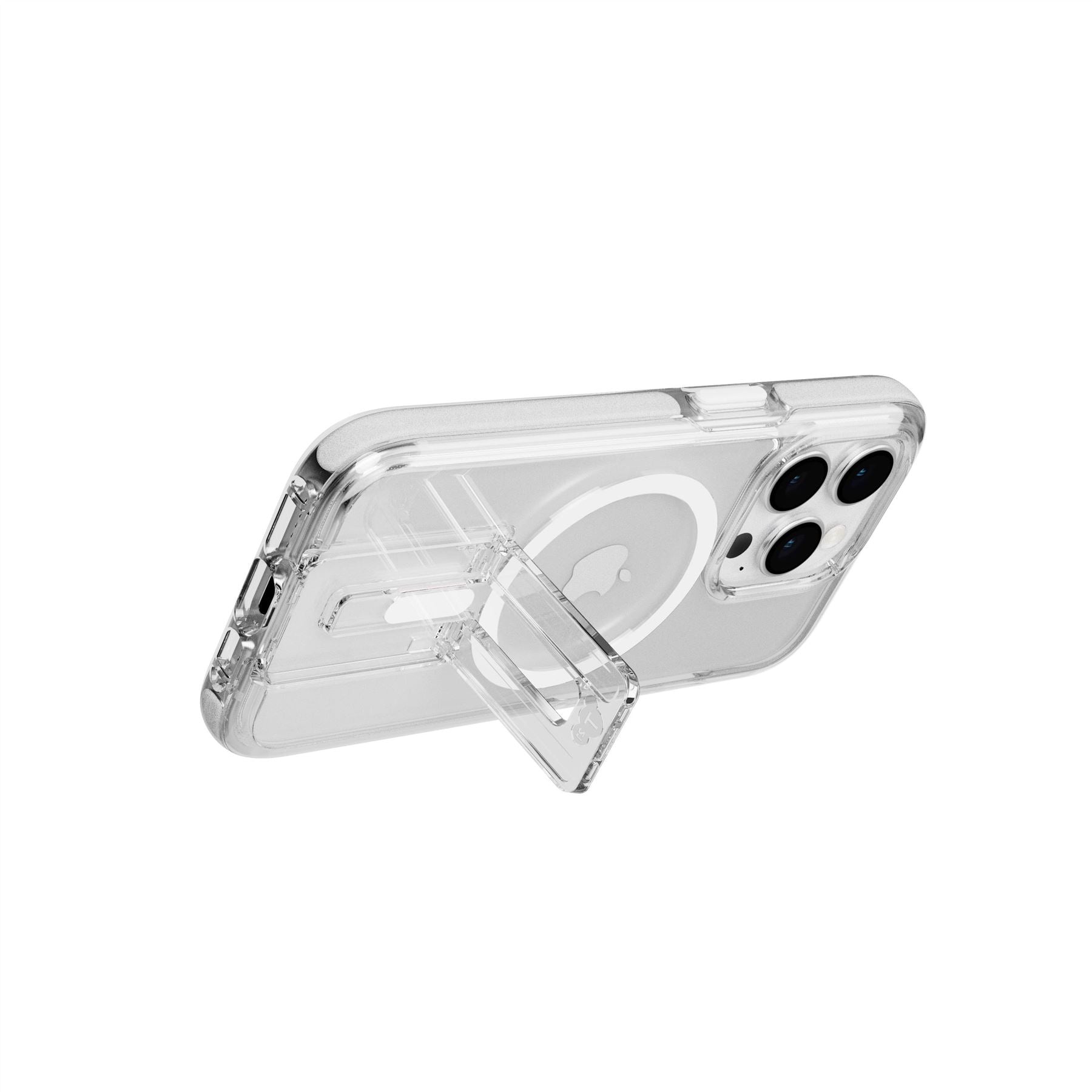 Tech21 EvoCrystal Kick iPhone 15 Pro Handyhülle Weiß MagSafe