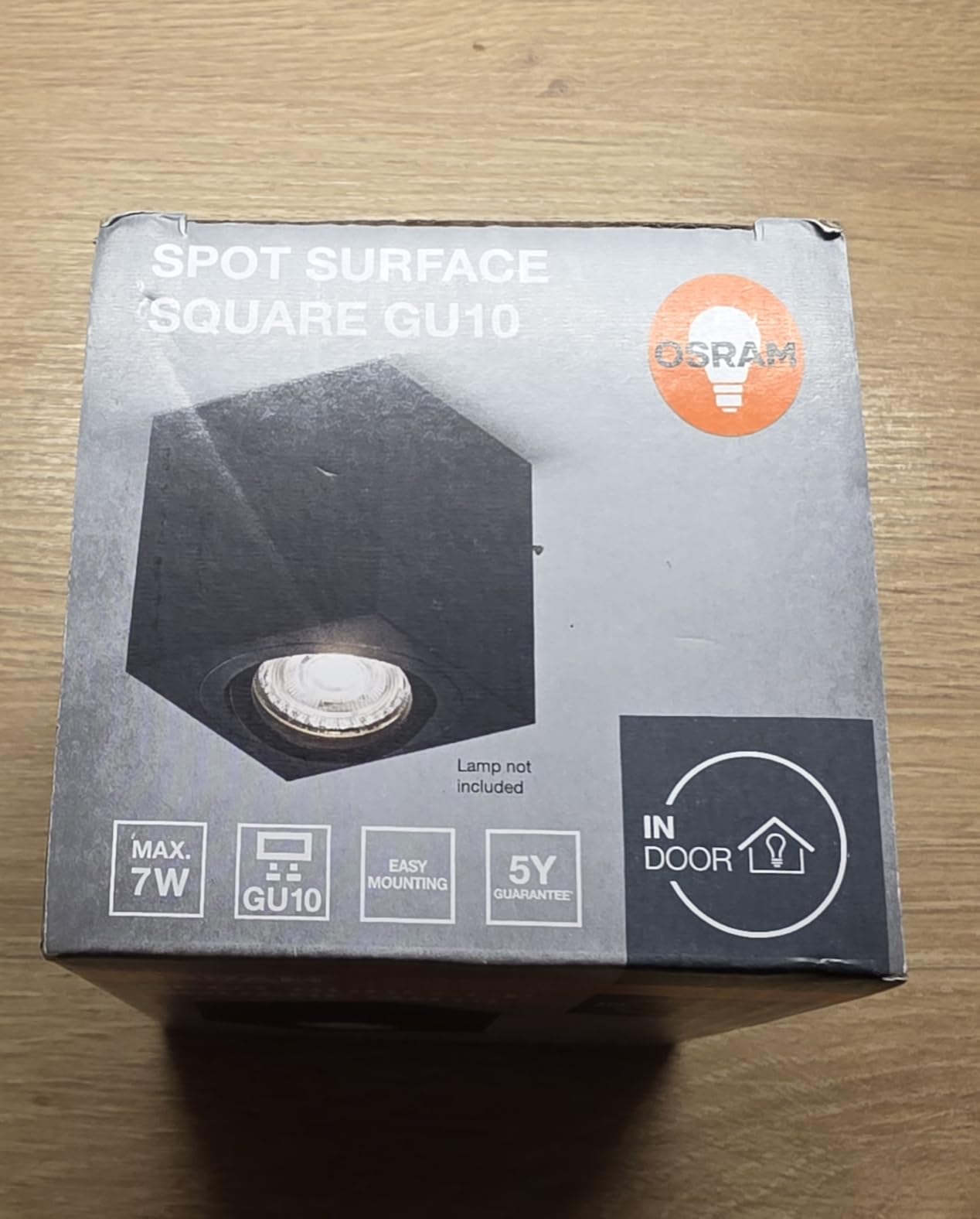 ams OSRAM SMART+ Spot Surface Square Aufbauspot Weiß GU10 eckig