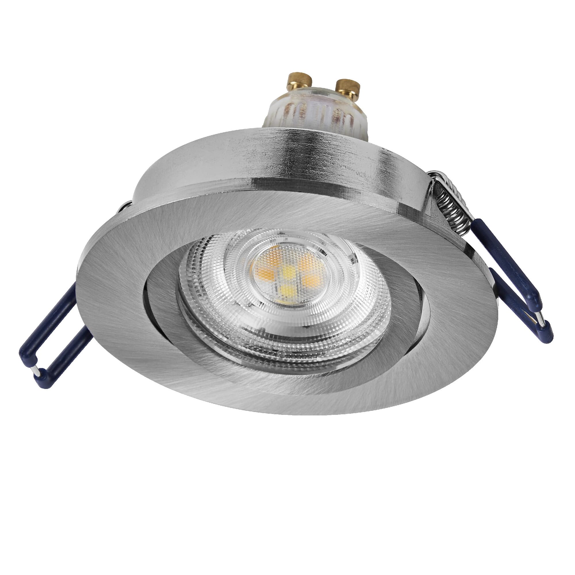 ams OSRAM SMART+ GU10 Einbauspot Satin Nickel RGBW