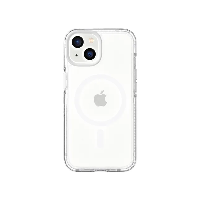 Tech21 EvoCrystal iPhone 15/14/13 Hülle Clear/White MagSafe