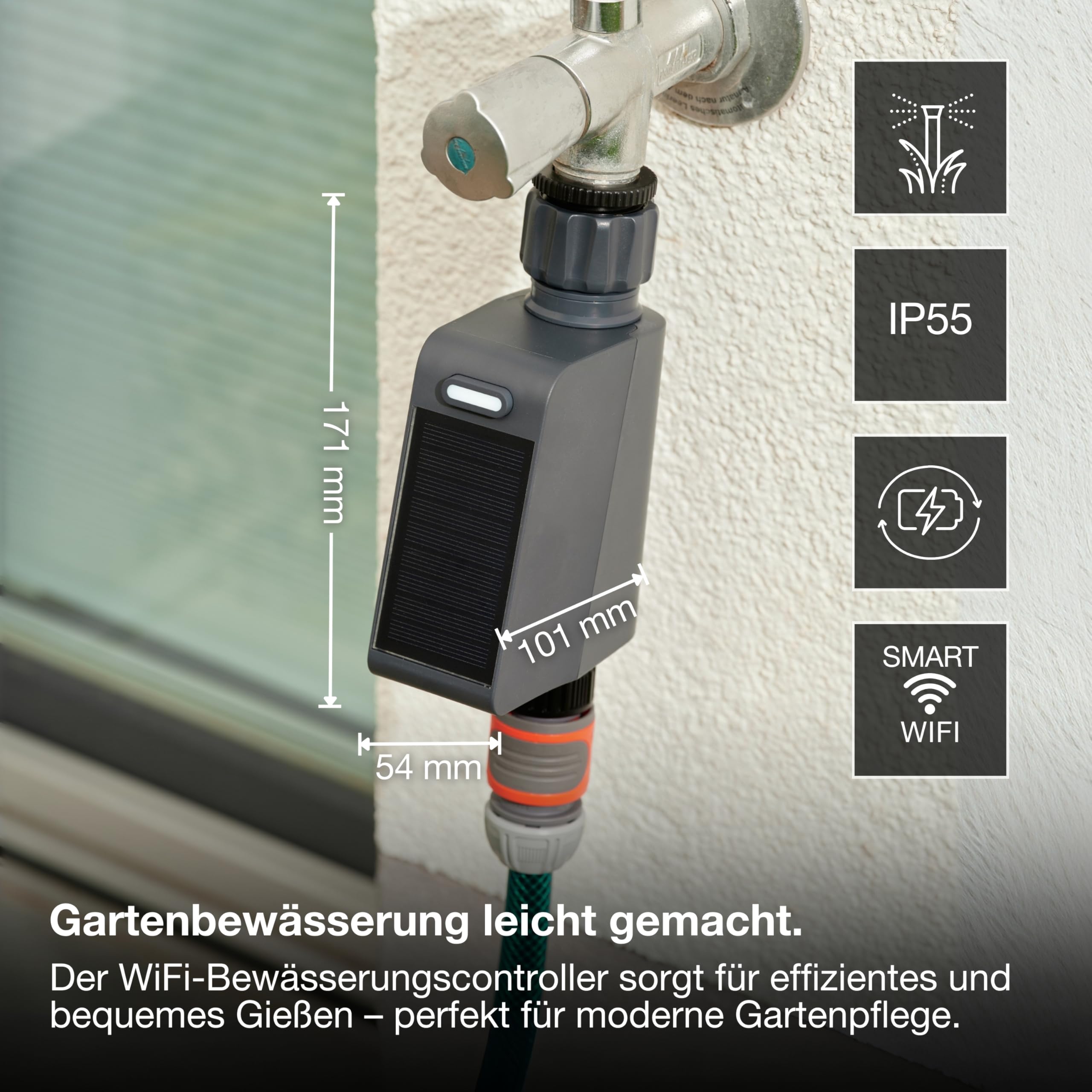ams OSRAM SMART+ Bewässerungssteuerung WiFi schwarz