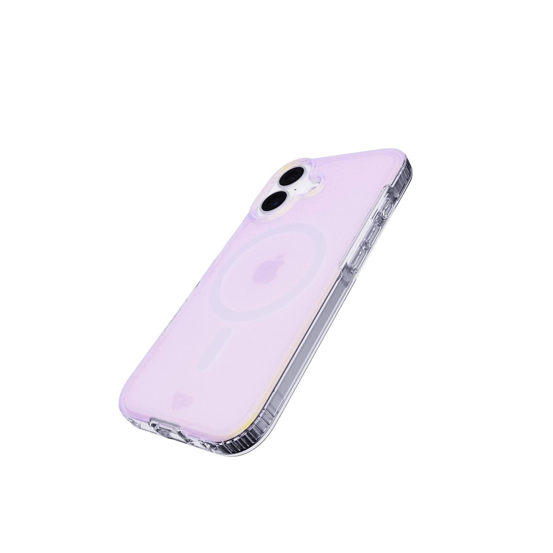 Tech21 EvoArt iPhone 16 Handyhülle MagSafe Holographic Lila stoßfest