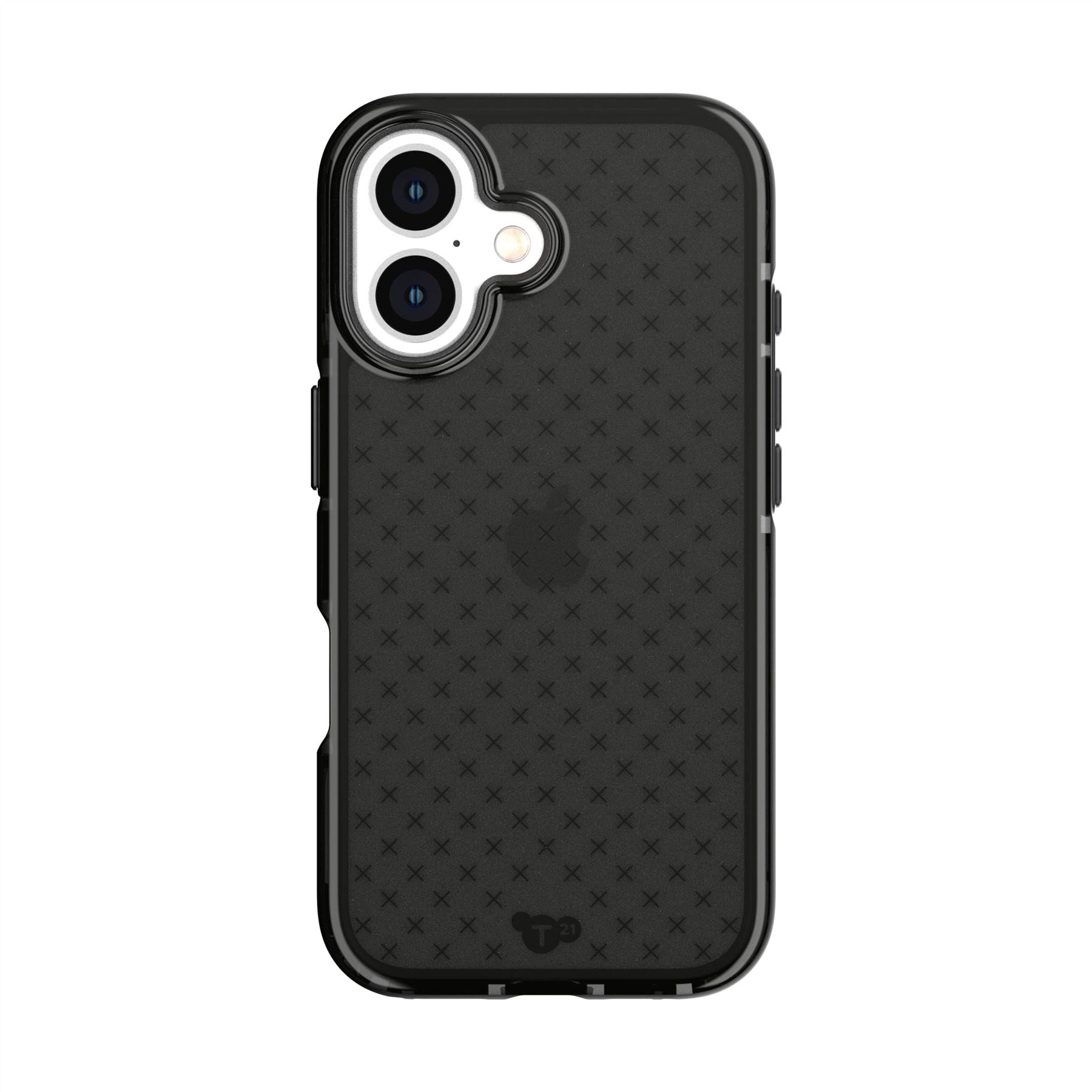 Tech21 EvoCheck iPhone 16 Handyhülle Smokey Black stoßfest
