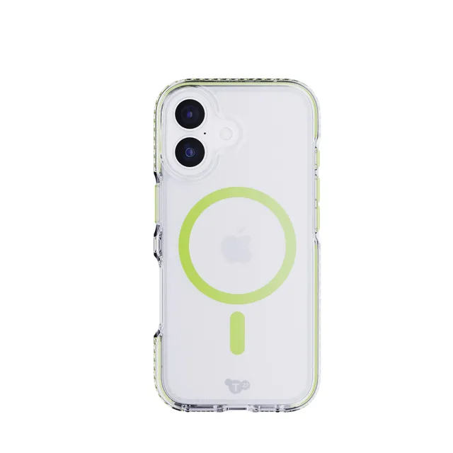 Tech21 EvoCrystal Glow iPhone 17 Hülle Grün MagSafe