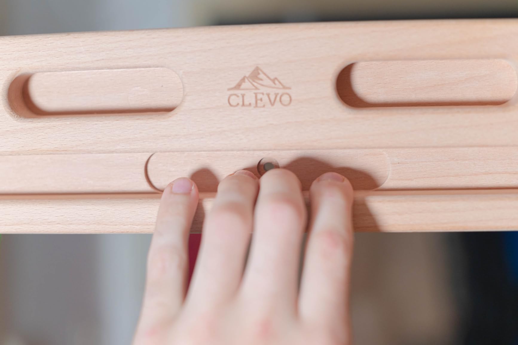 Clevo Fingerboard Flex Hangboard Holz 2 Griffreihen