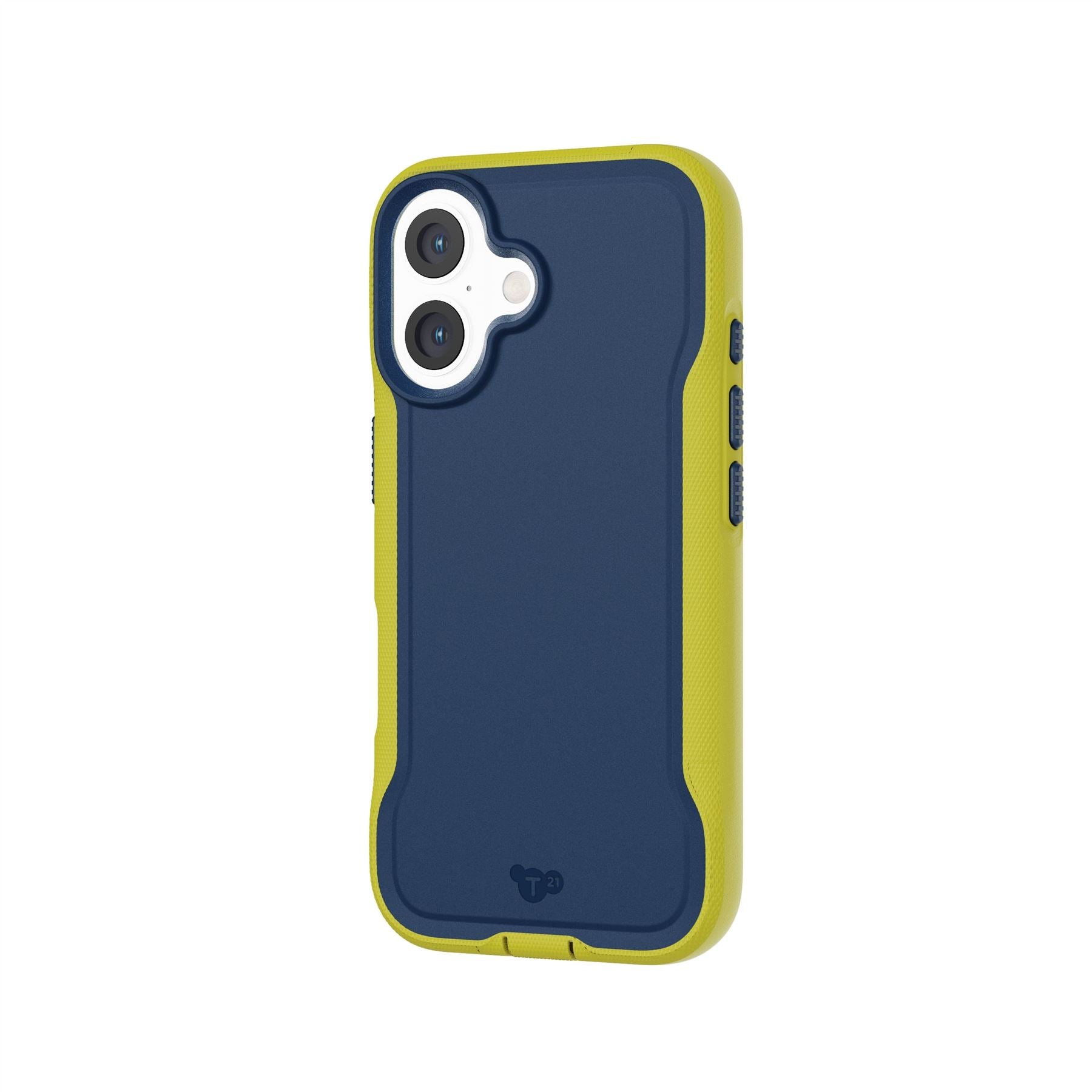 Tech21 EvoPro iPhone 16 Hülle Navy/Yellow Robust