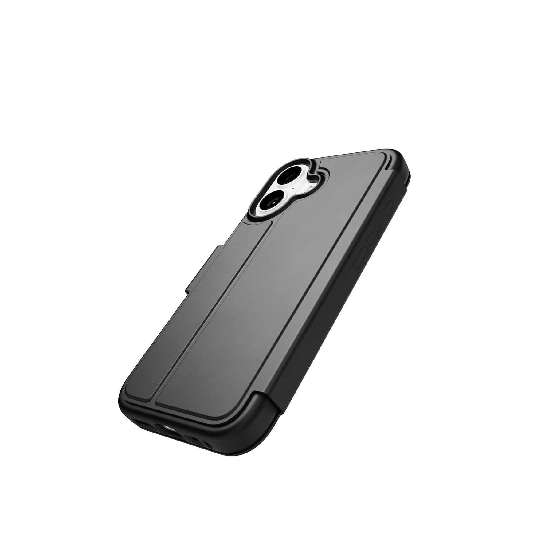 Tech21 EvoLite Wallet iPhone 16 Hülle Black Kartenfach