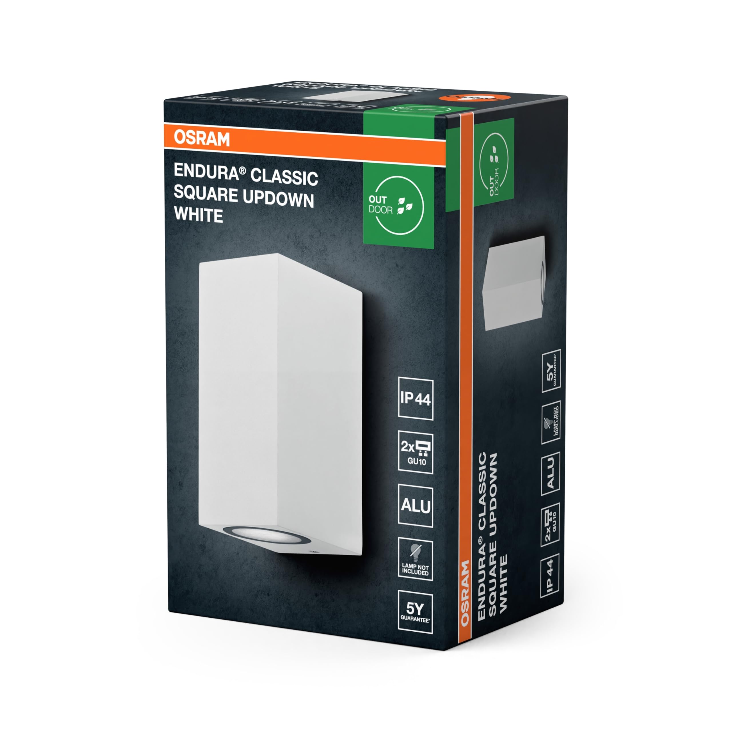 OSRAM Endura Square Updown Außen-Wandleuchte GU10 weiß