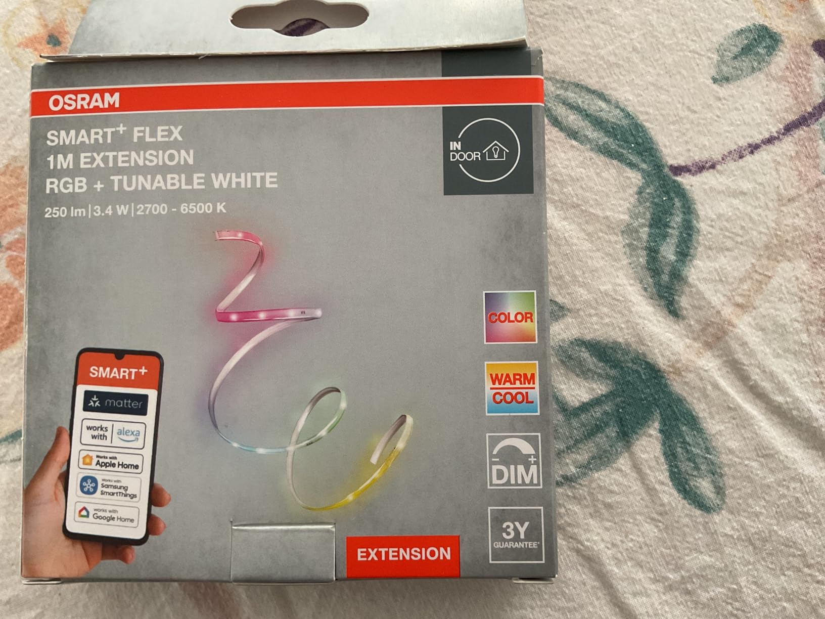 OSRAM SMART+ MATTER FLEX LED-Streifen RGBTW 1m Erweiterung