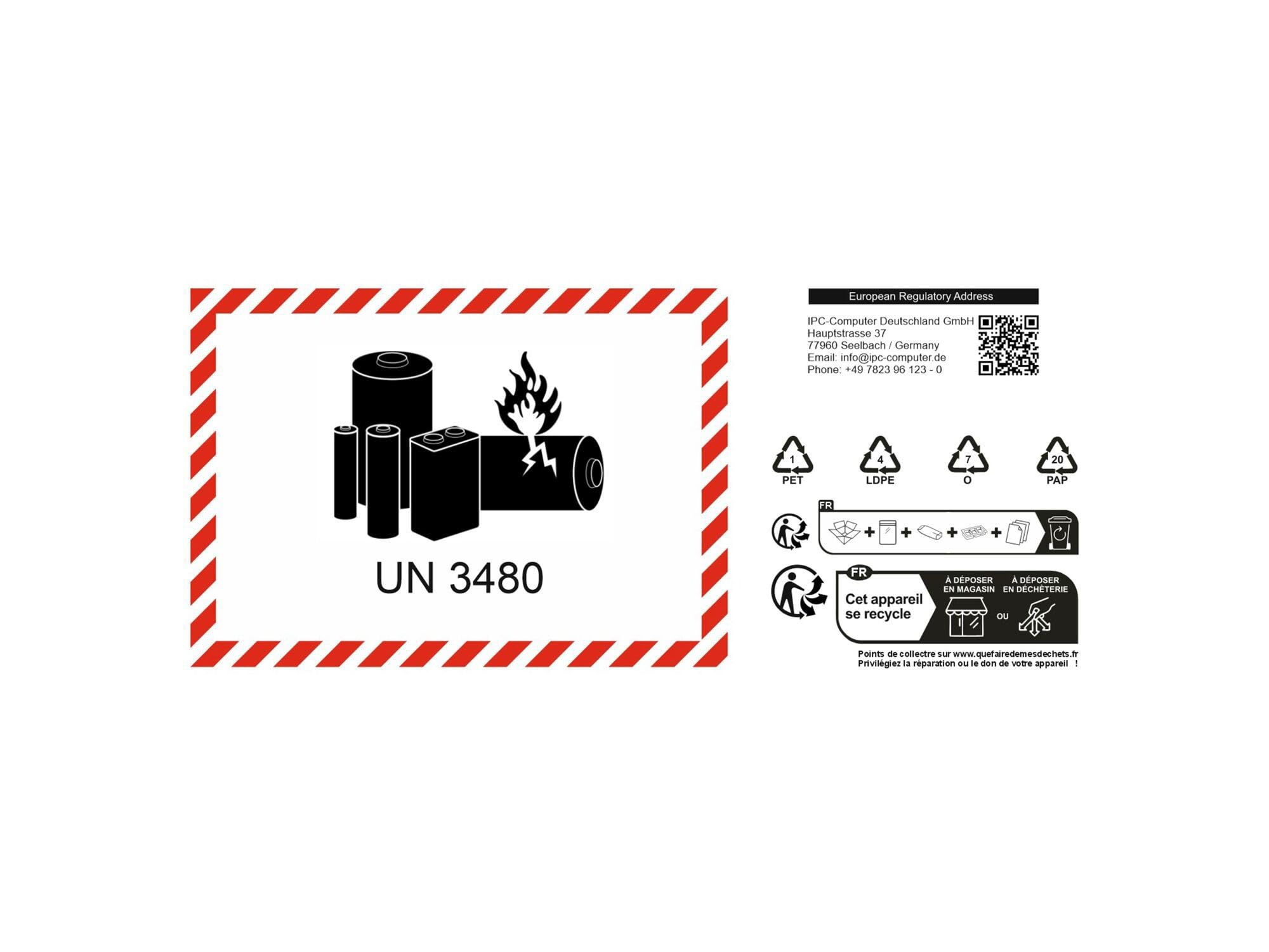 IPC-Computer L48430-AC2 Laptop Akku 47Wh für HP