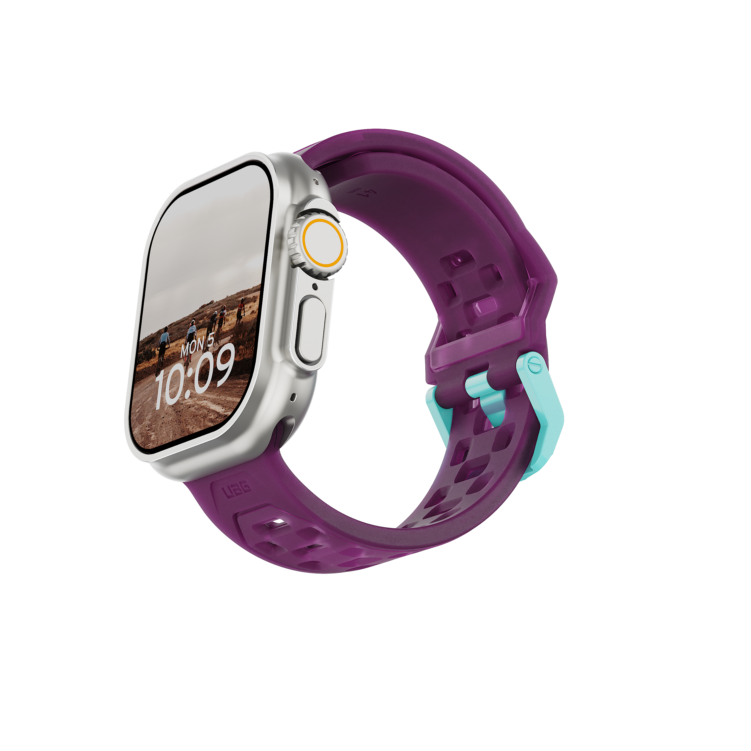 UAG Civilian Apple Watch Silikonarmband Schwarz Verstellbar