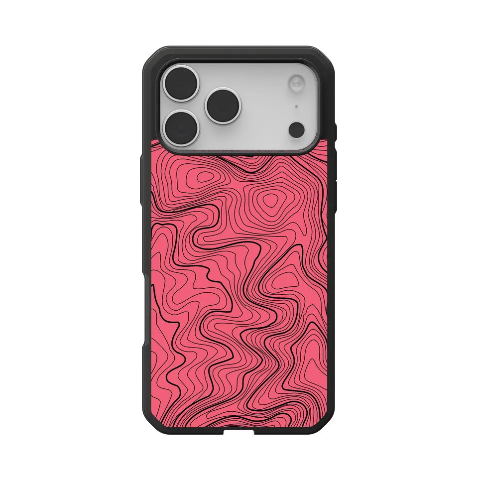 UAG Civilian LT Handyhülle iPhone 17 Pro Max Pink Topography MagSafe