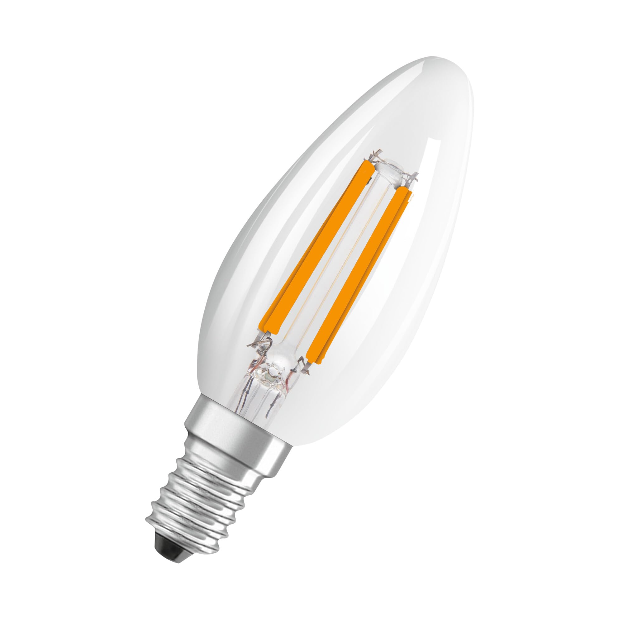 ams OSRAM LED E14 Kerze Klar 40W-Ersatz Warmweiß 3er-Pack