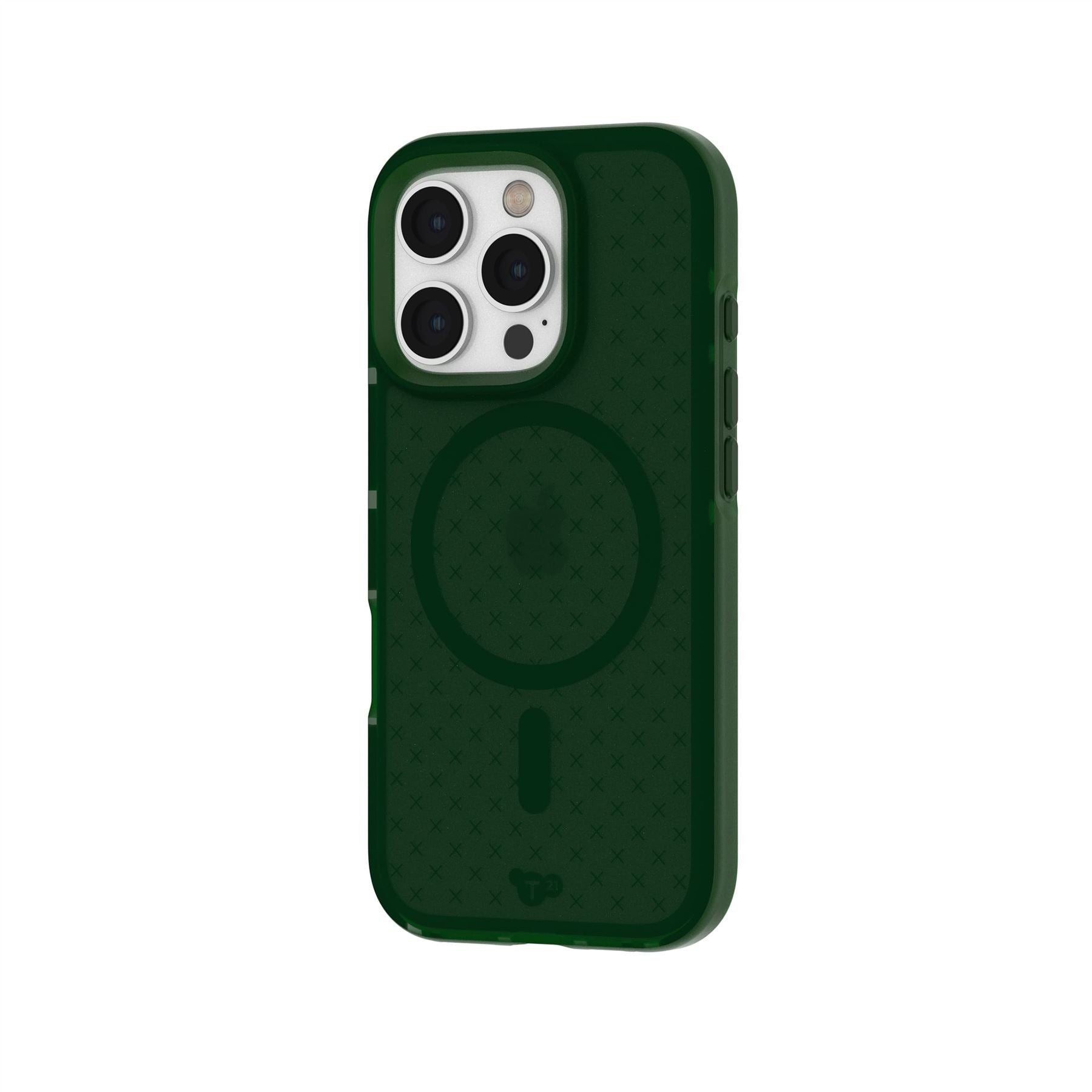 Tech21 EvoCheck iPhone 16 Pro Hülle Forest Green MagSafe