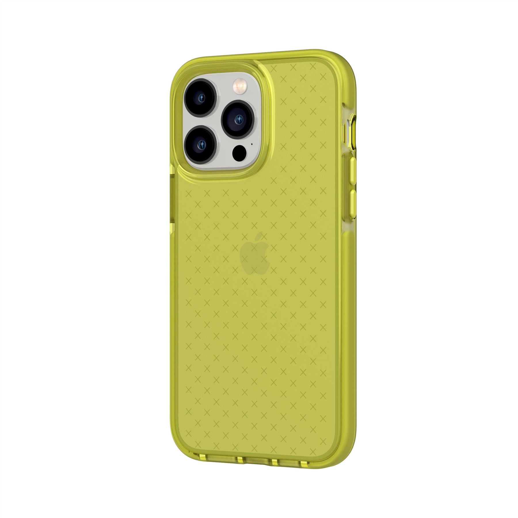 Tech21 EvoCheck iPhone 14 Pro Max Handyhülle Acid Yellow weich