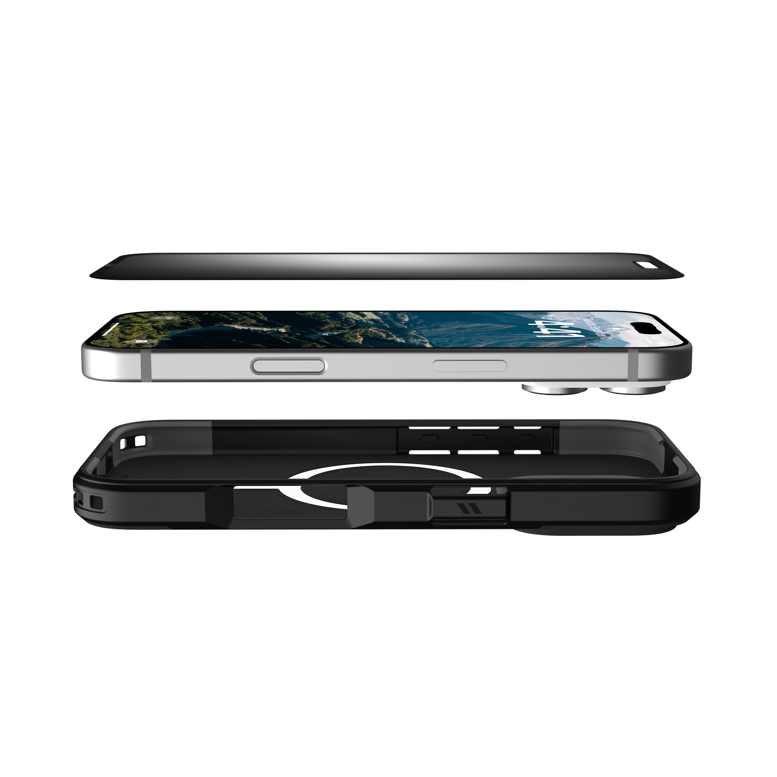 UAG Standard Issue iPhone 16 Pro Blickschutz abnehmbar