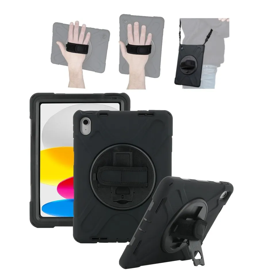 Mobilis ACTIV+ iPad 11 2025 Schutzhülle Schultergurt 360°