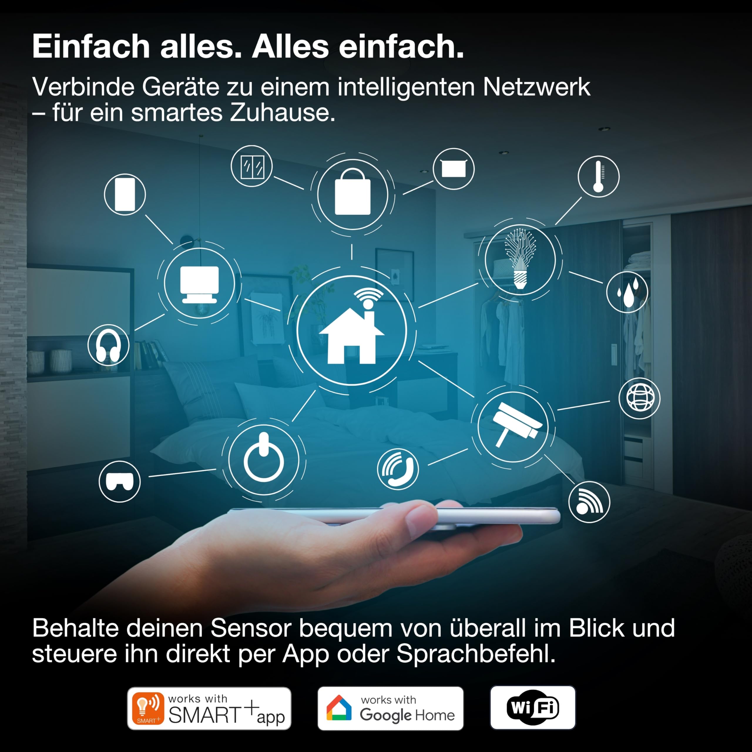 OSRAM SMART+ WLAN Rauchmelder weiß 86 mm