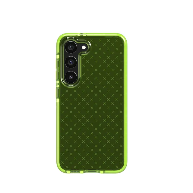 Tech21 EvoCheck Galaxy S23 Handyhülle Lime 4,9m Fallschutz