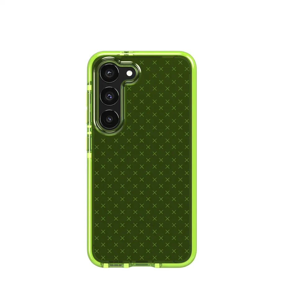 Tech21 EvoCheck Galaxy S23 Handyhülle Lime 4,9m Fallschutz